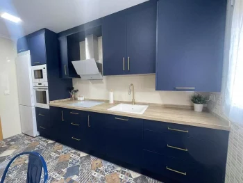 Cocina azul